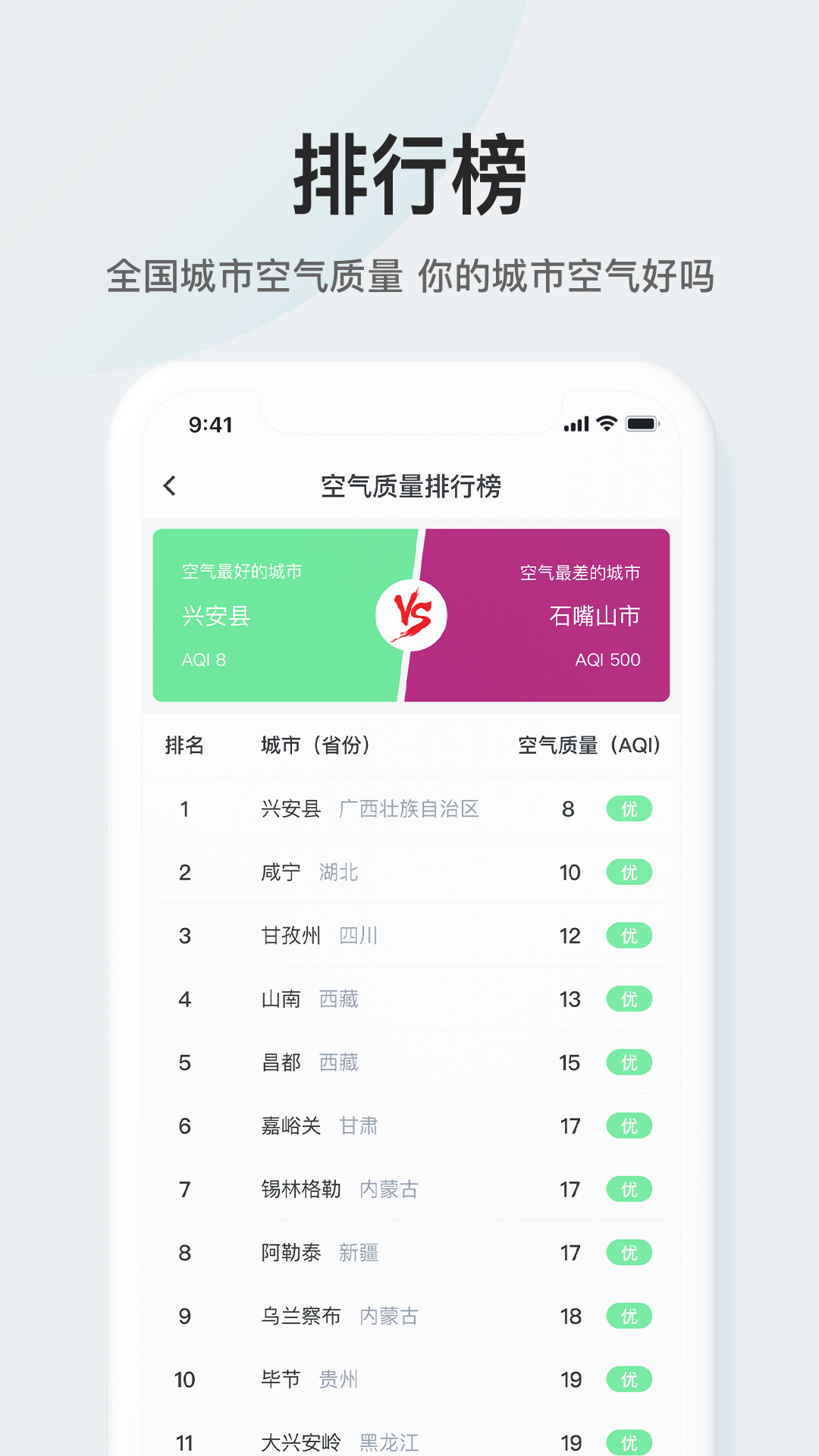 51天气app截图