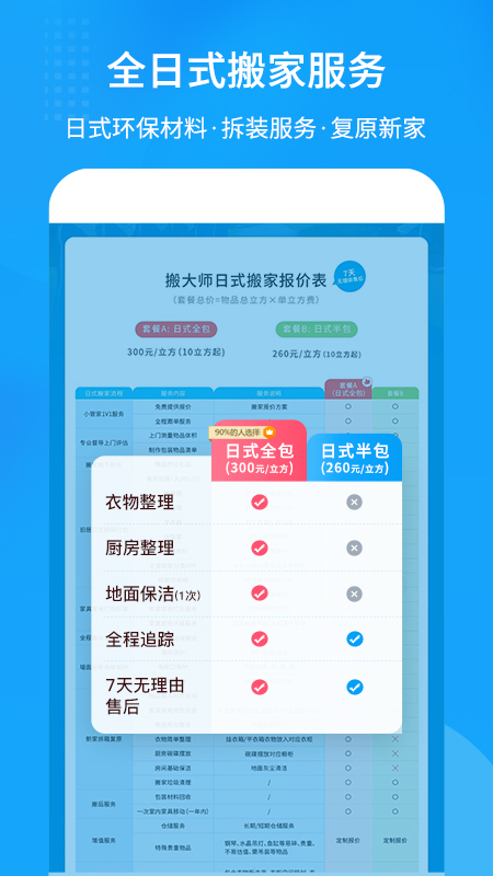 搬大师日式搬家app截图