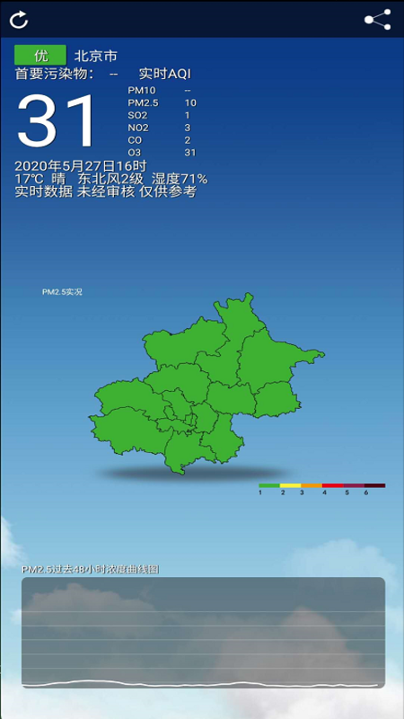 北京空气质量app截图