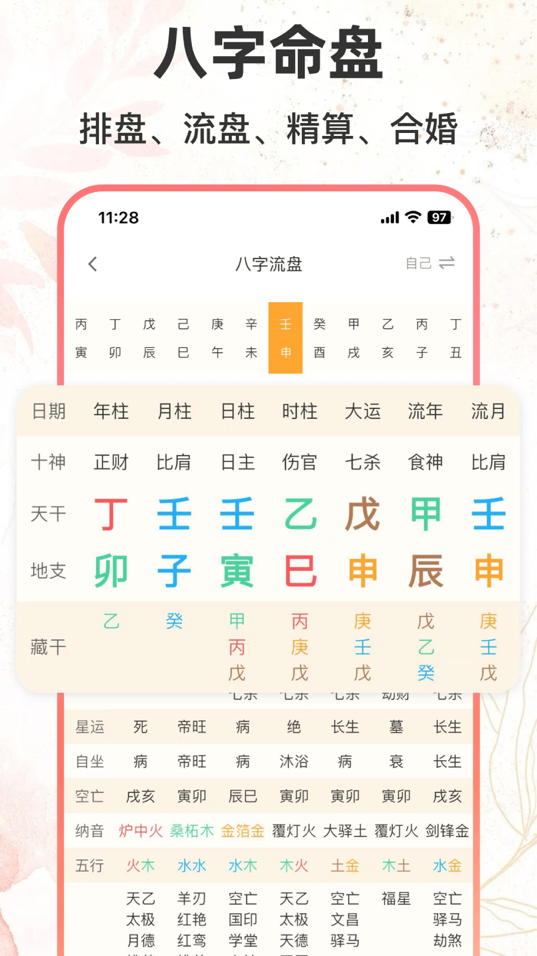 八字排盘助手app截图