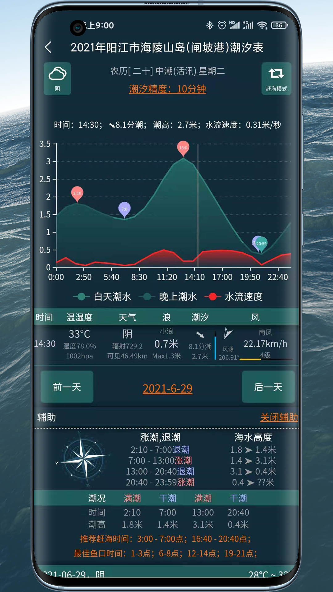 潮汐表精灵app截图