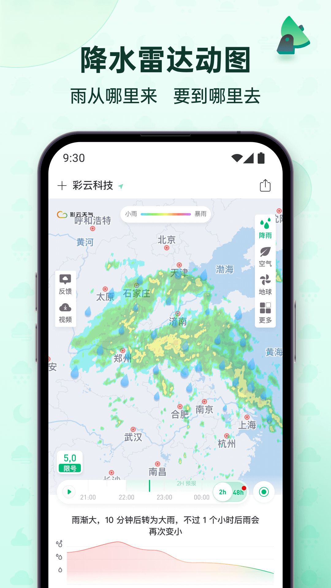 彩云天气app截图