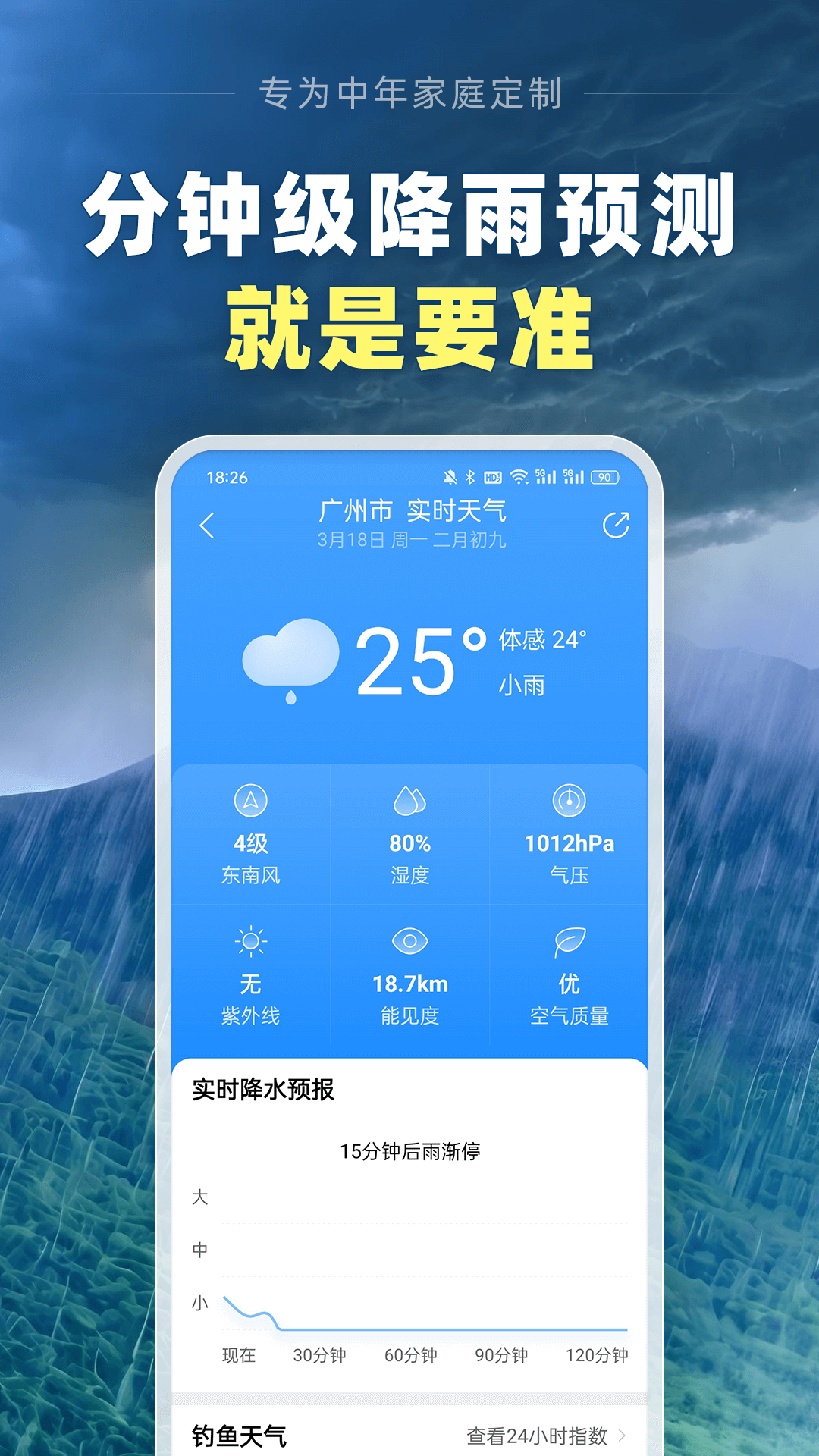 大字版天气预报app截图