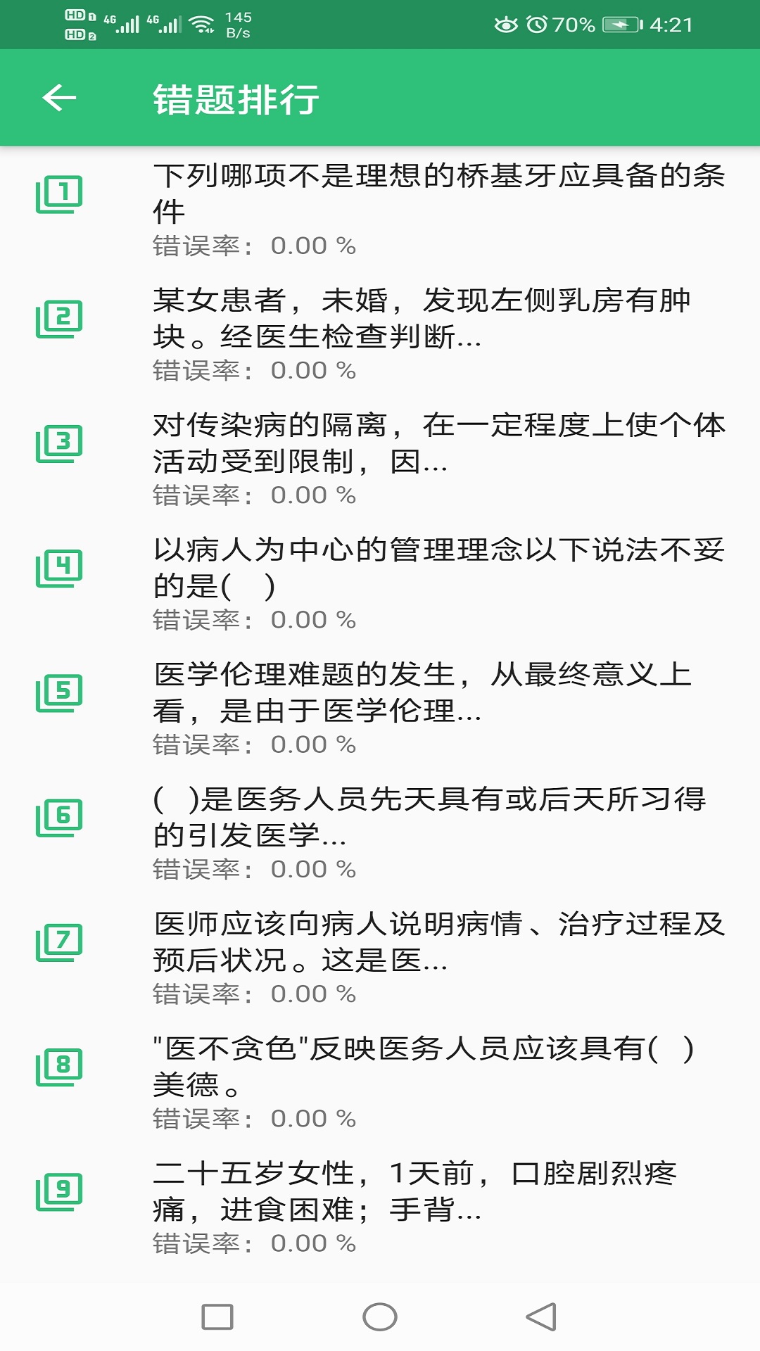 口腔内科学主治医师题app截图