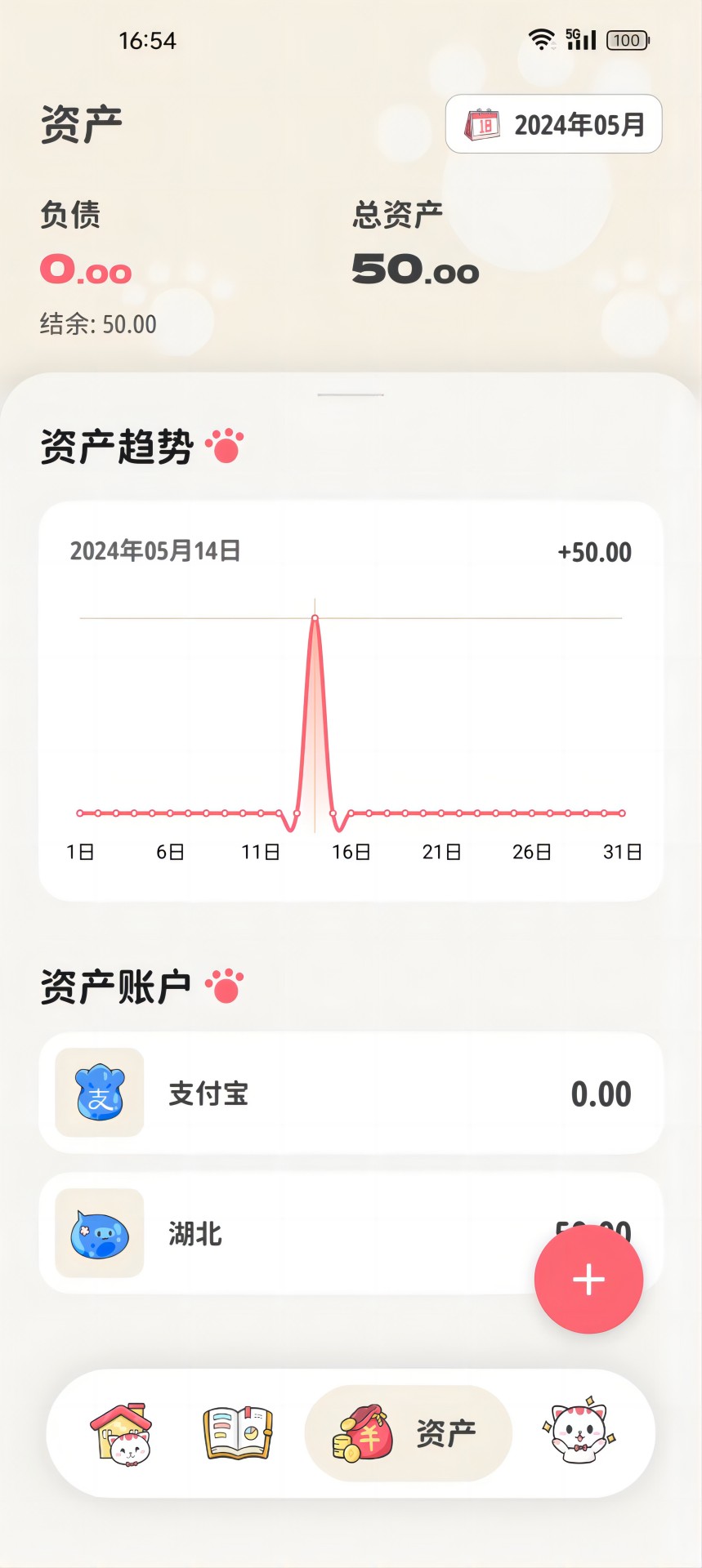 喵钱记账app截图