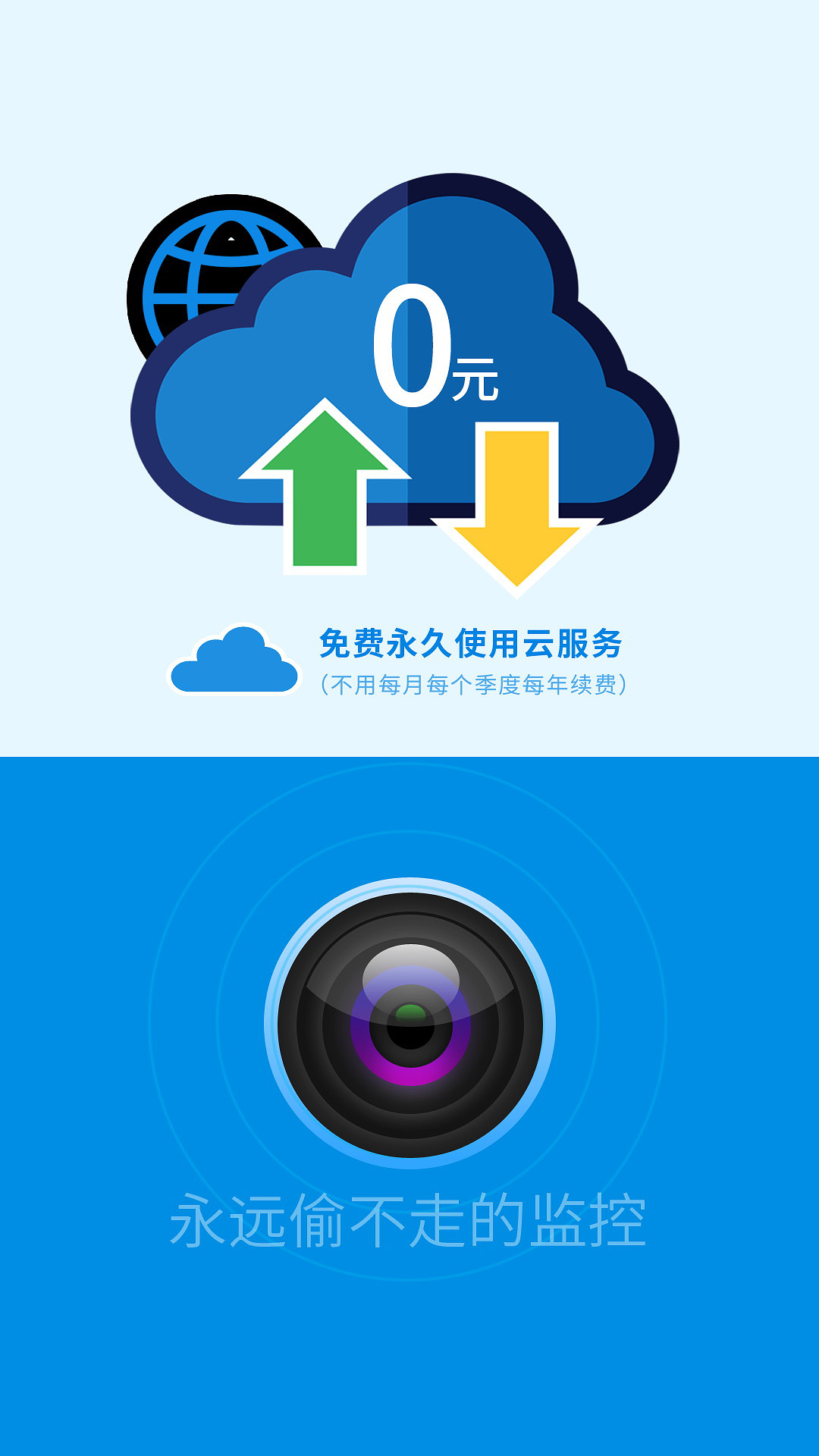 旺财看家手机摄像头监控app截图