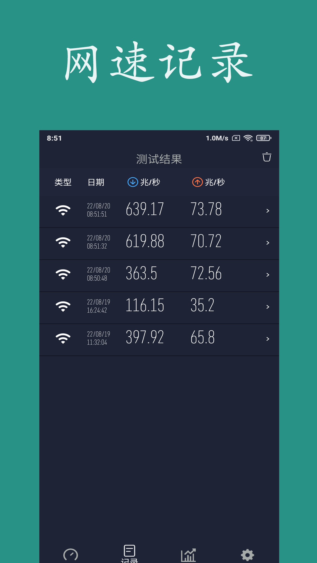 网速测试app截图