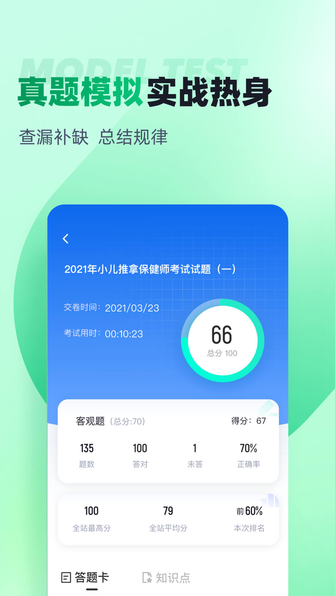 小儿推拿保健师聚题库app截图