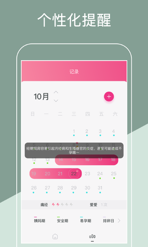 月经期排卵期助手app截图