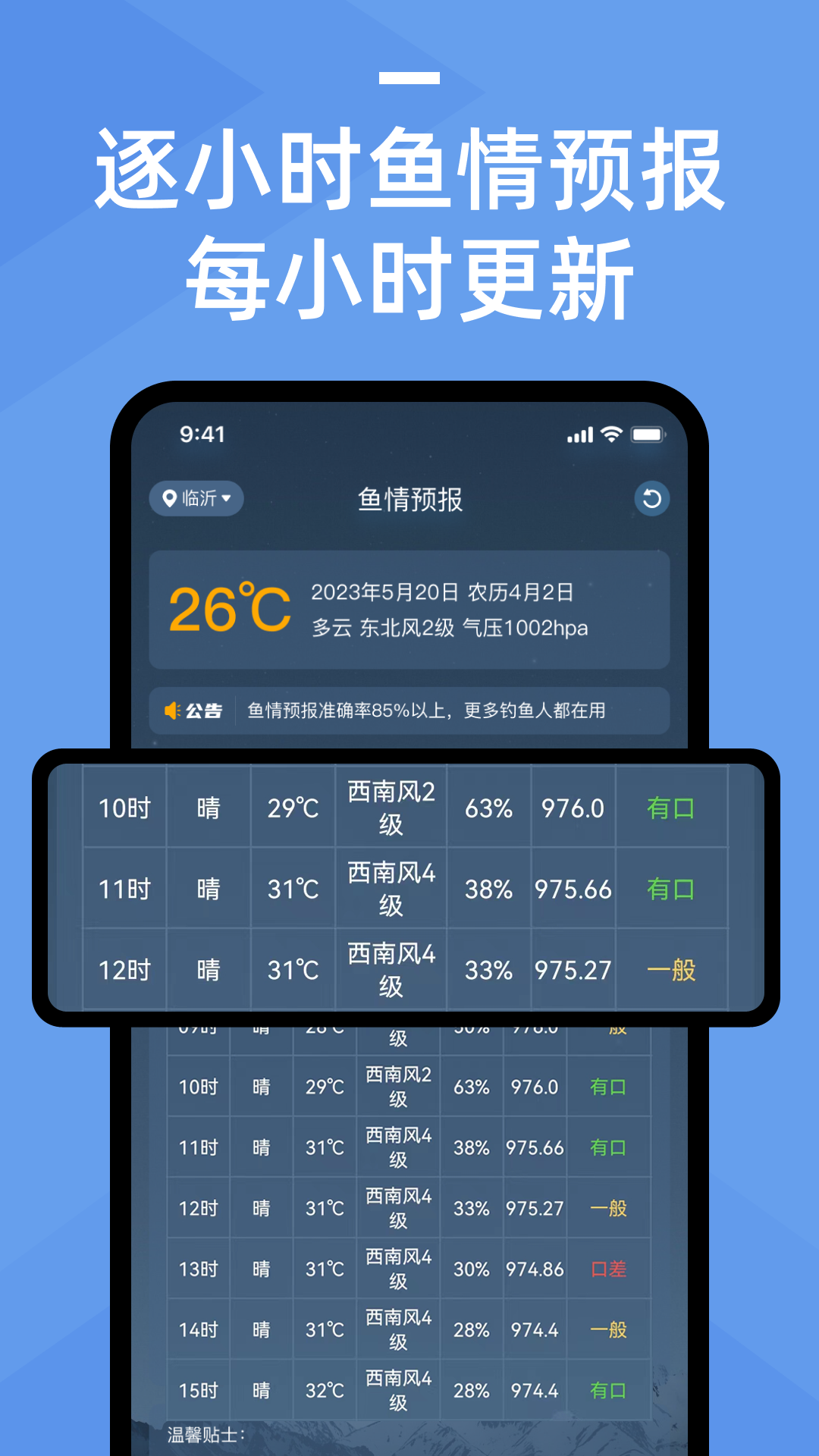 鱼情预报app截图