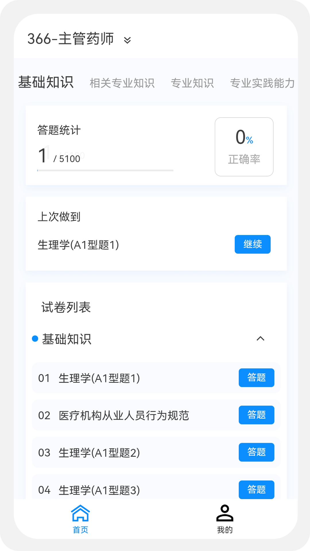 主管药师原题库app截图