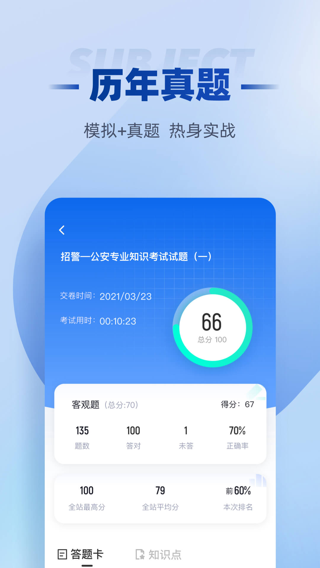 招警考试聚题库app截图