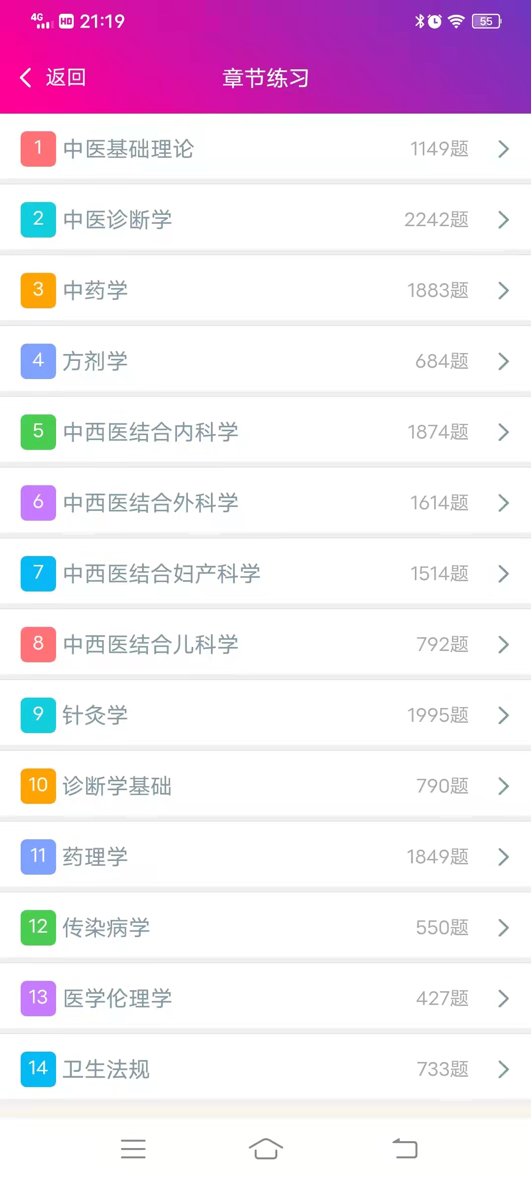 中西医结合执业助理医师总题库app截图